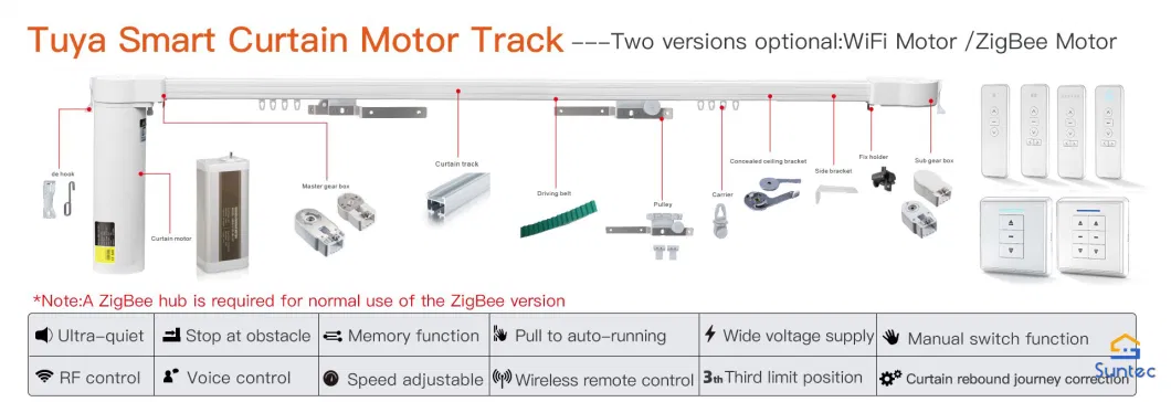 Smart Electric Automatic Curtain Motor Remote Control for Smart Home House