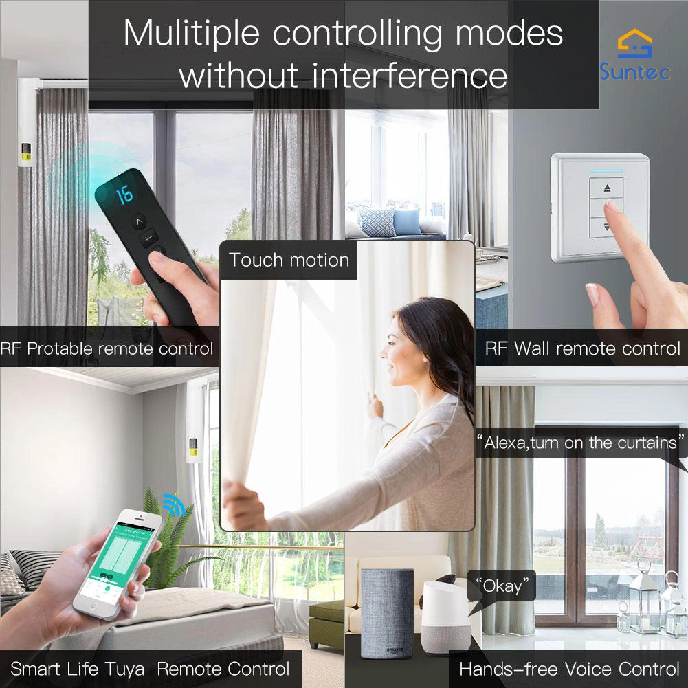 Smart Electric Automatic Curtain Motor Remote Control for Smart Home House