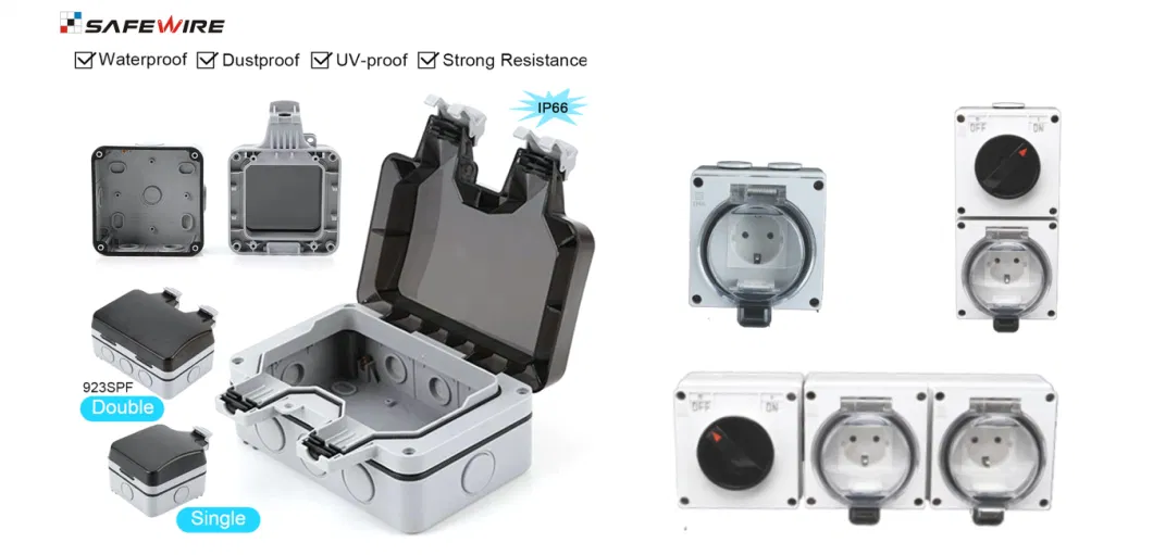 Waterproof Box Flush-Mounting Box Switch Box Floor Mounted Socket Wall Mounted Socket